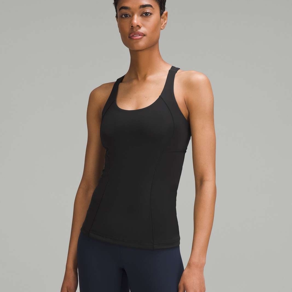 lululemon athletica Black racerback tank top